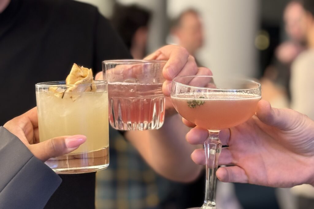 photo of a few cocktails together